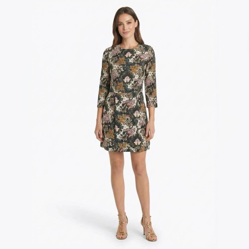 A.L.C. Tordi Floral Silk Mini Dress XS US 0 Pleated Pockets